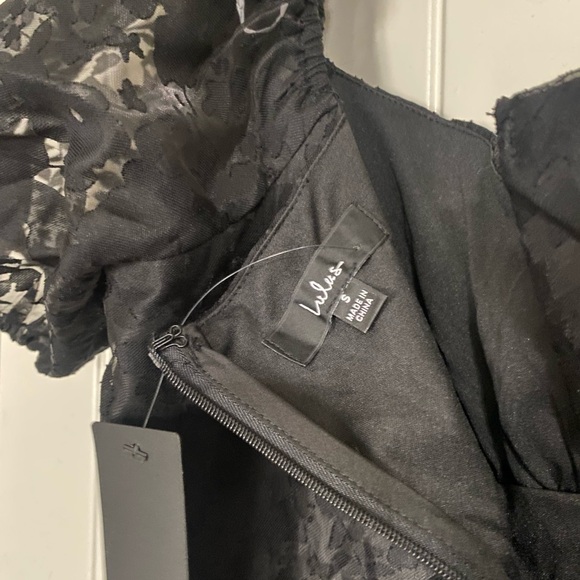 Lulu's Black Puff Sleeve Dress - Picture 3 of 10